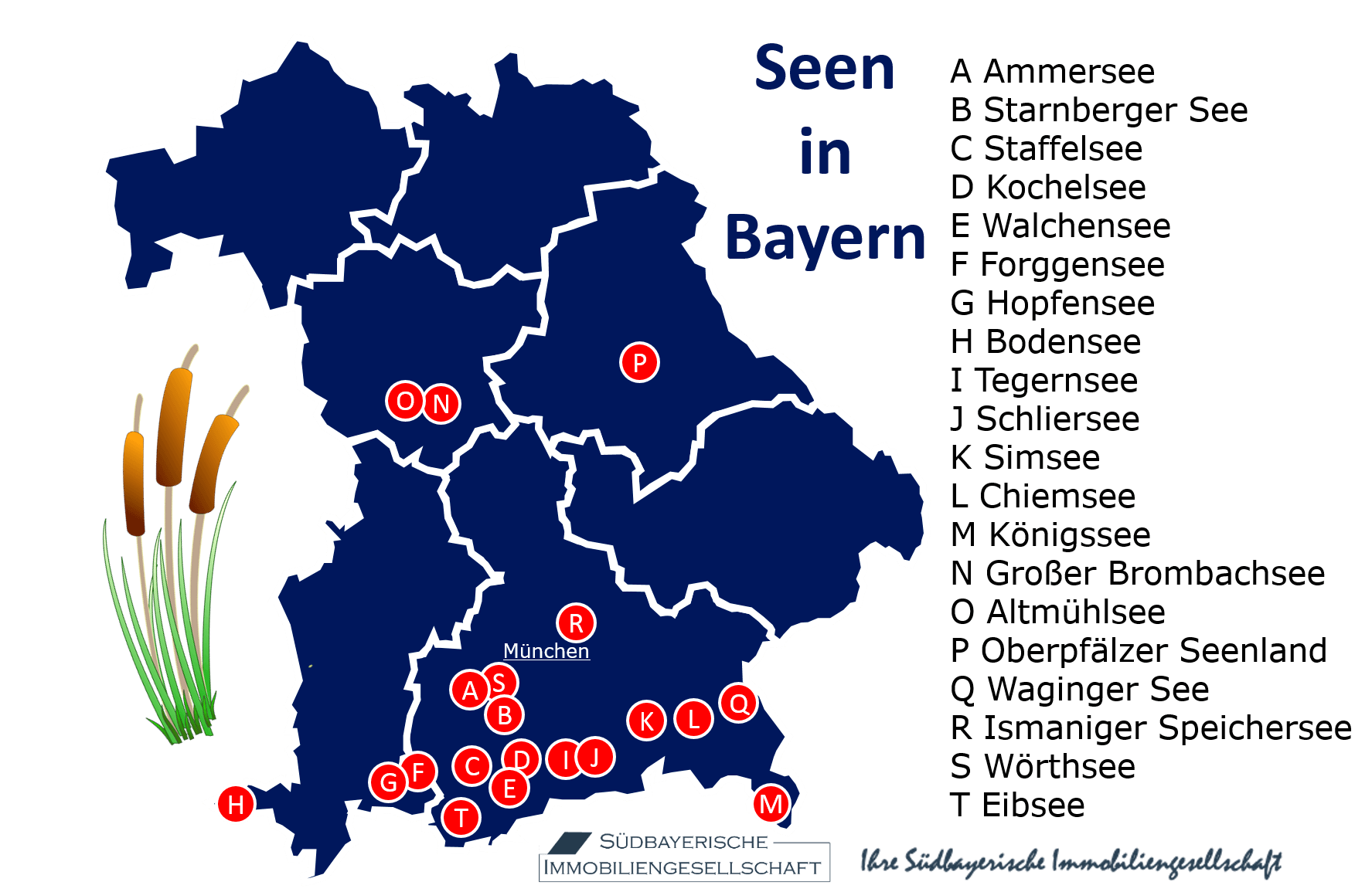 Seen-Bayern-Karte