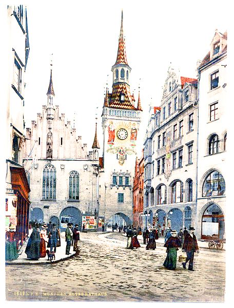 Muenchen Altes Rathaus Marienplatz